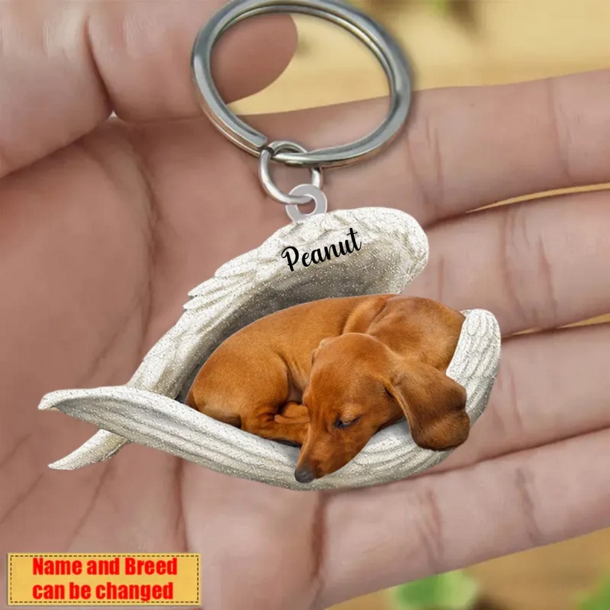 paper&stuff Hot Dog Keychain (double-sided!)