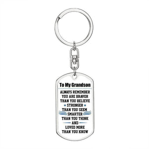 To My GrandSon - Loved More Than You Know  - Keychain