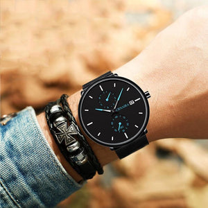 To Our Grandson - Engraved Luxurious Casual Quartz Wrist Watch