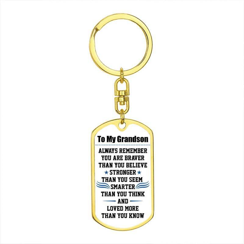 To My GrandSon - Loved More Than You Know  - Keychain