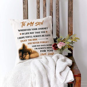 Dad To Son - Enjoy The Ride - Pillow Case